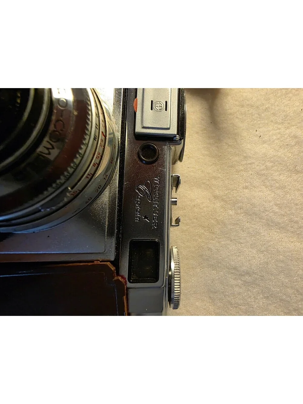 Vintage Wittnauer 35mm Rangefinder Camera Chronar 50mm f/2.8 Lens  Leather Case
